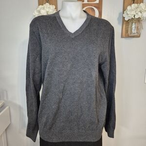 Land's End Supima Cotton V-Neck Sweater NWT